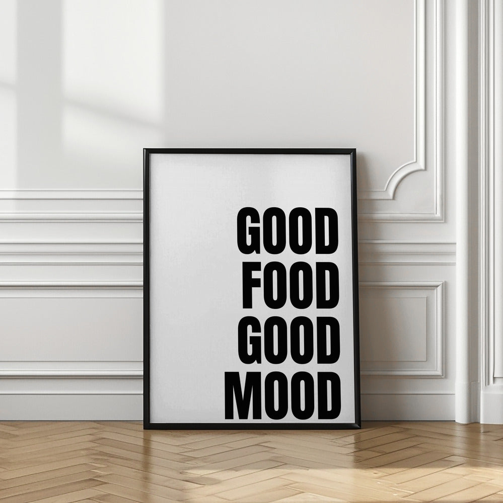 Godo Food Good Mood Poster (White)