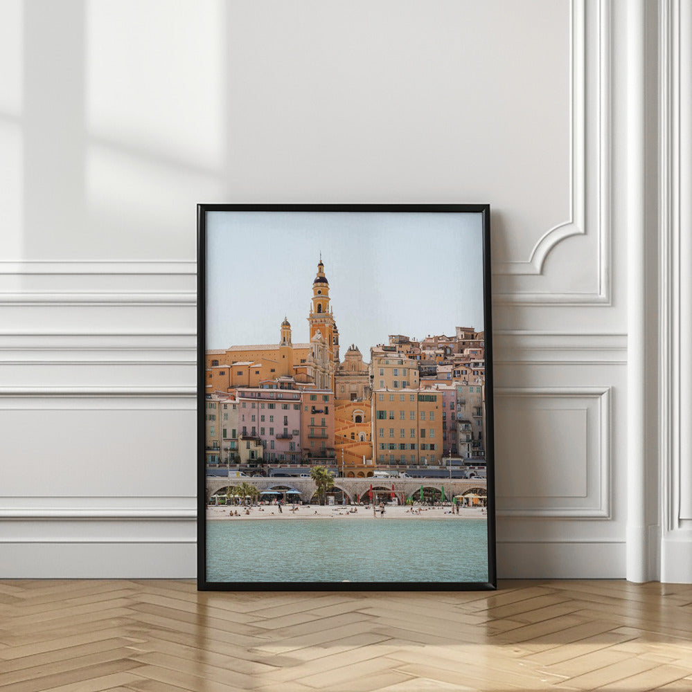 Skyline of Menton Poster