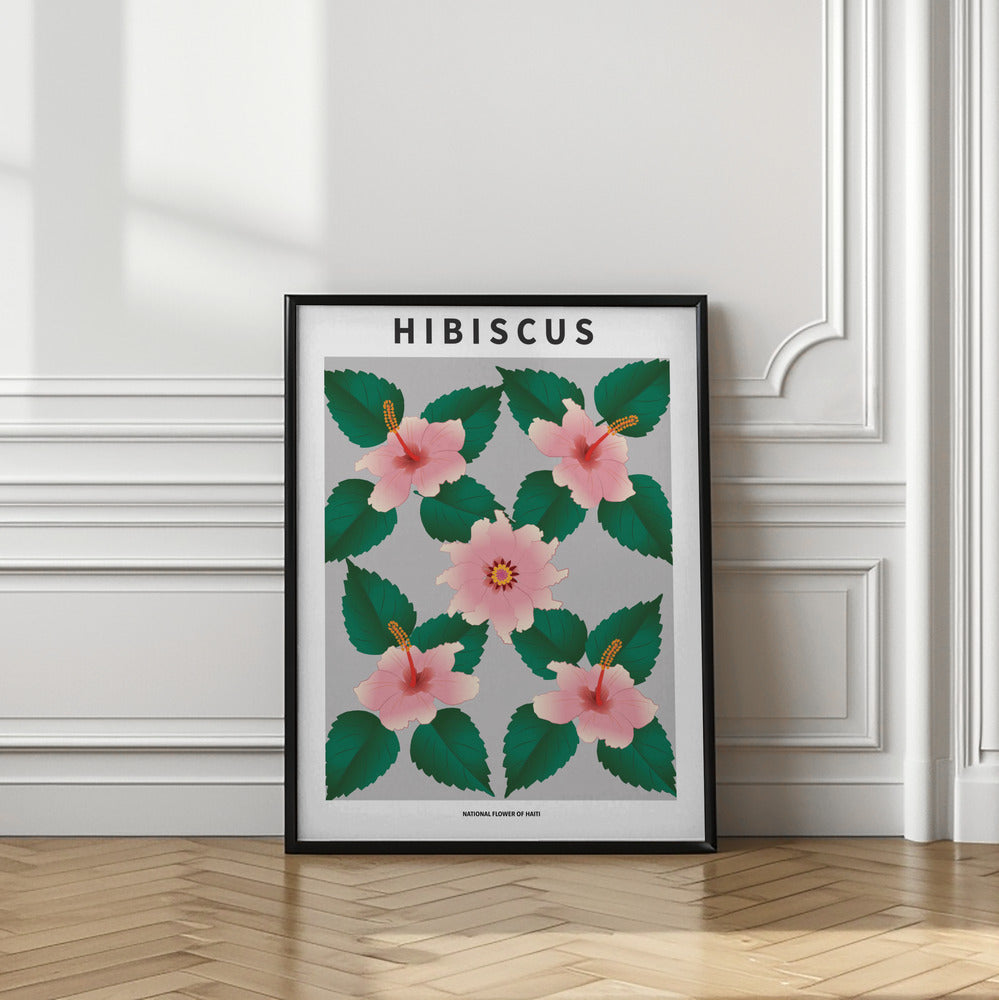 Hibiscus - National flower of Haiti Poster