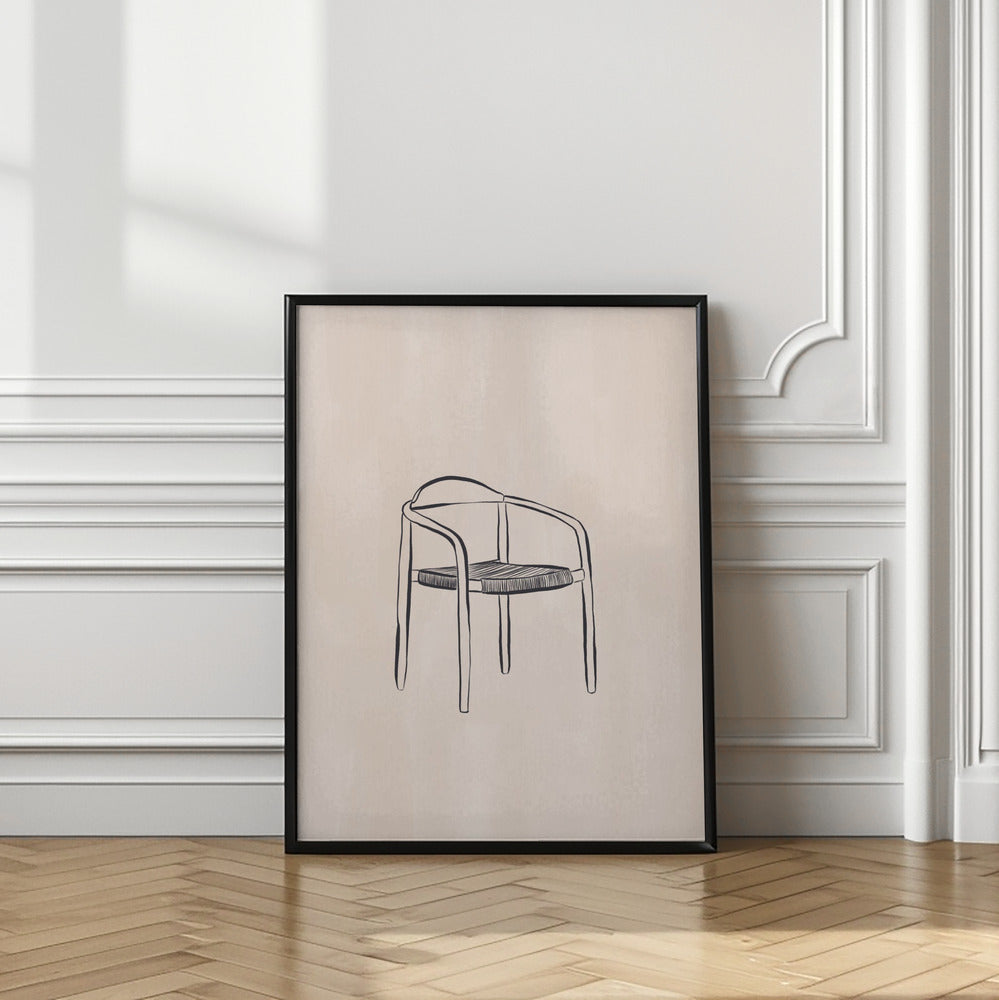 Design Chair Line Art Print By Ivy Green Illustrations 4 5 Ratio Poster