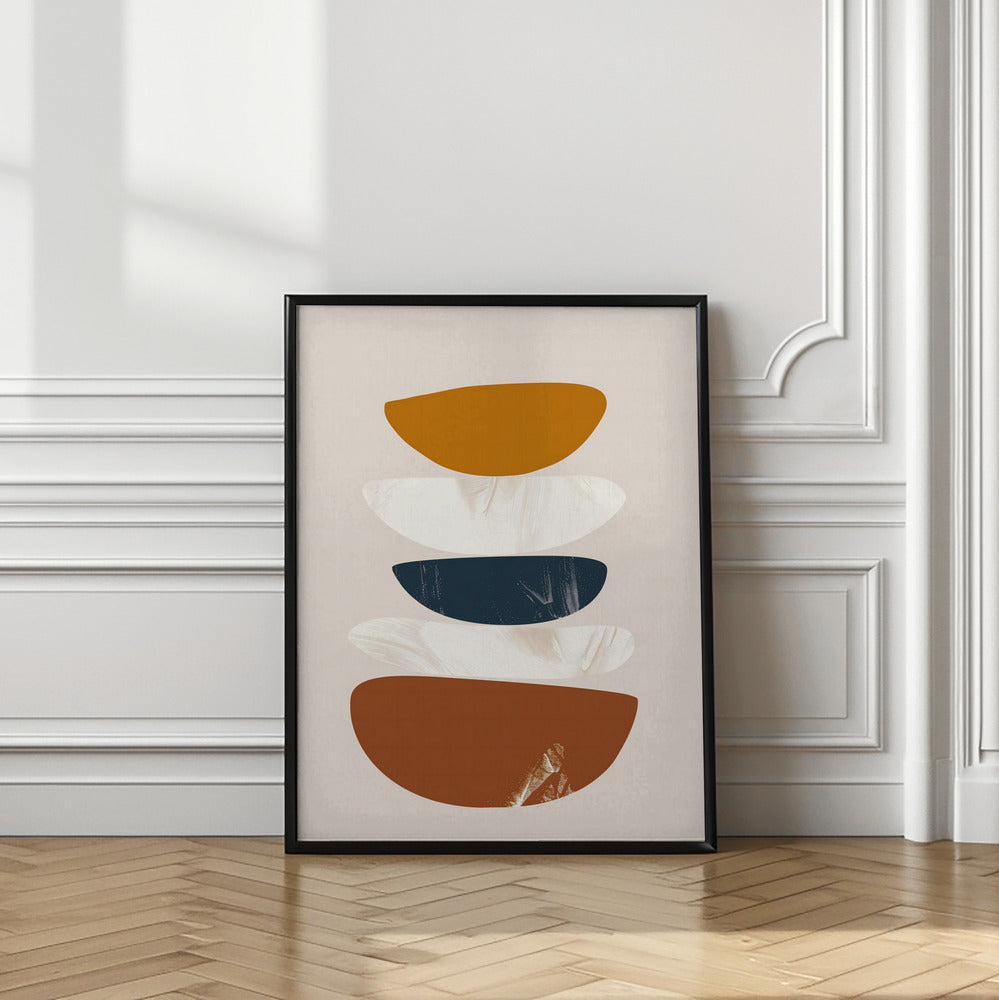 Abstract Minimalist Shapes No 1 Poster