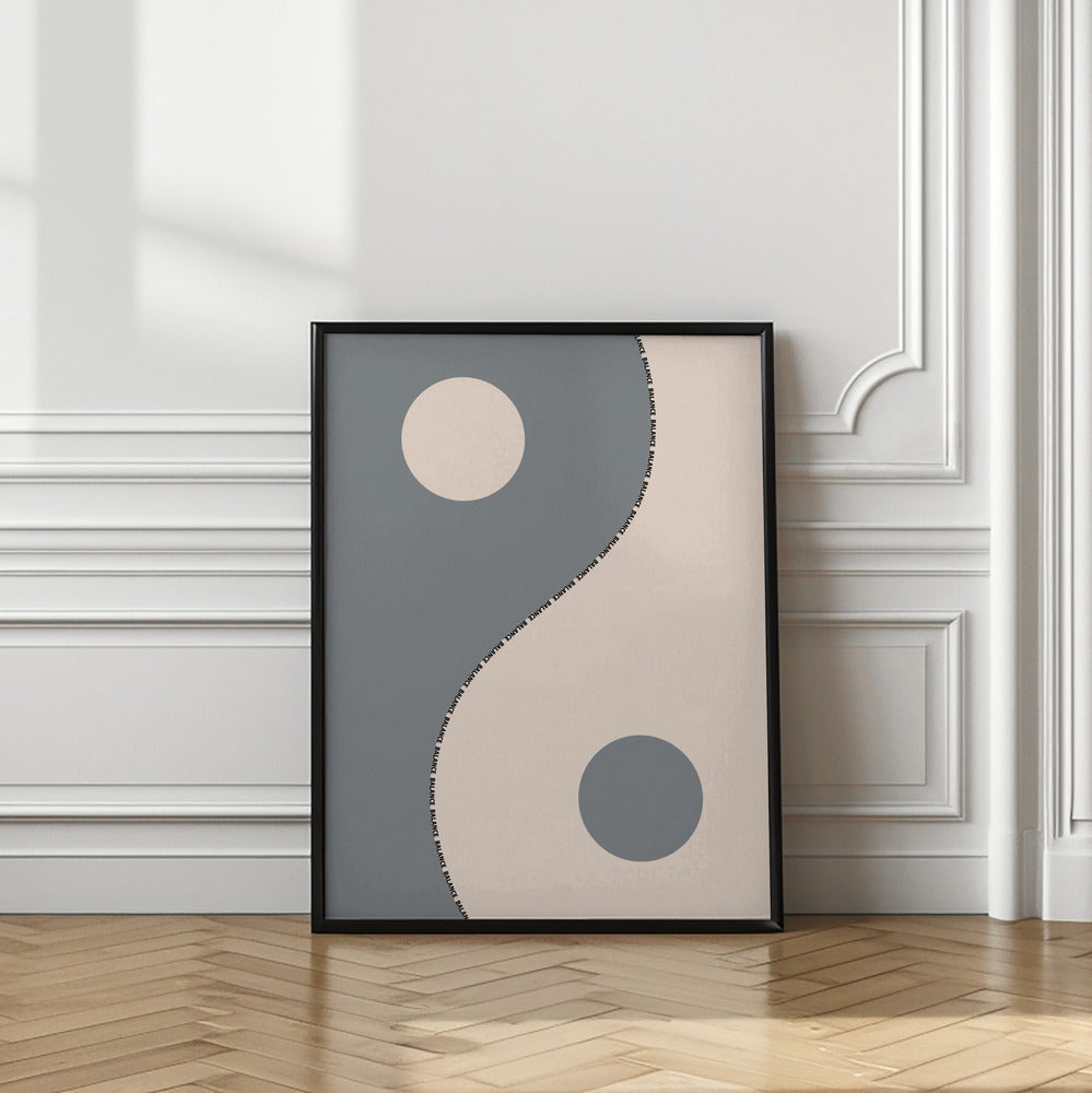 Balance gray Poster