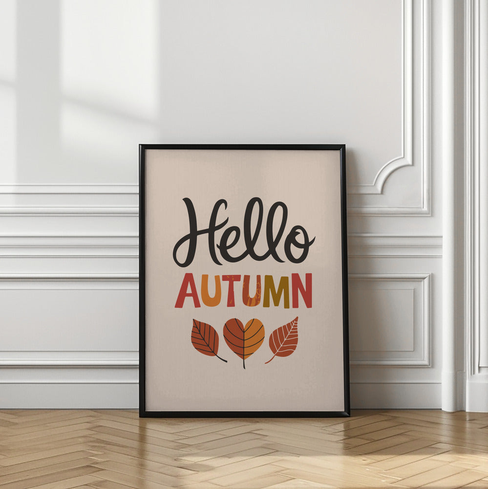 Hello Autumn Poster