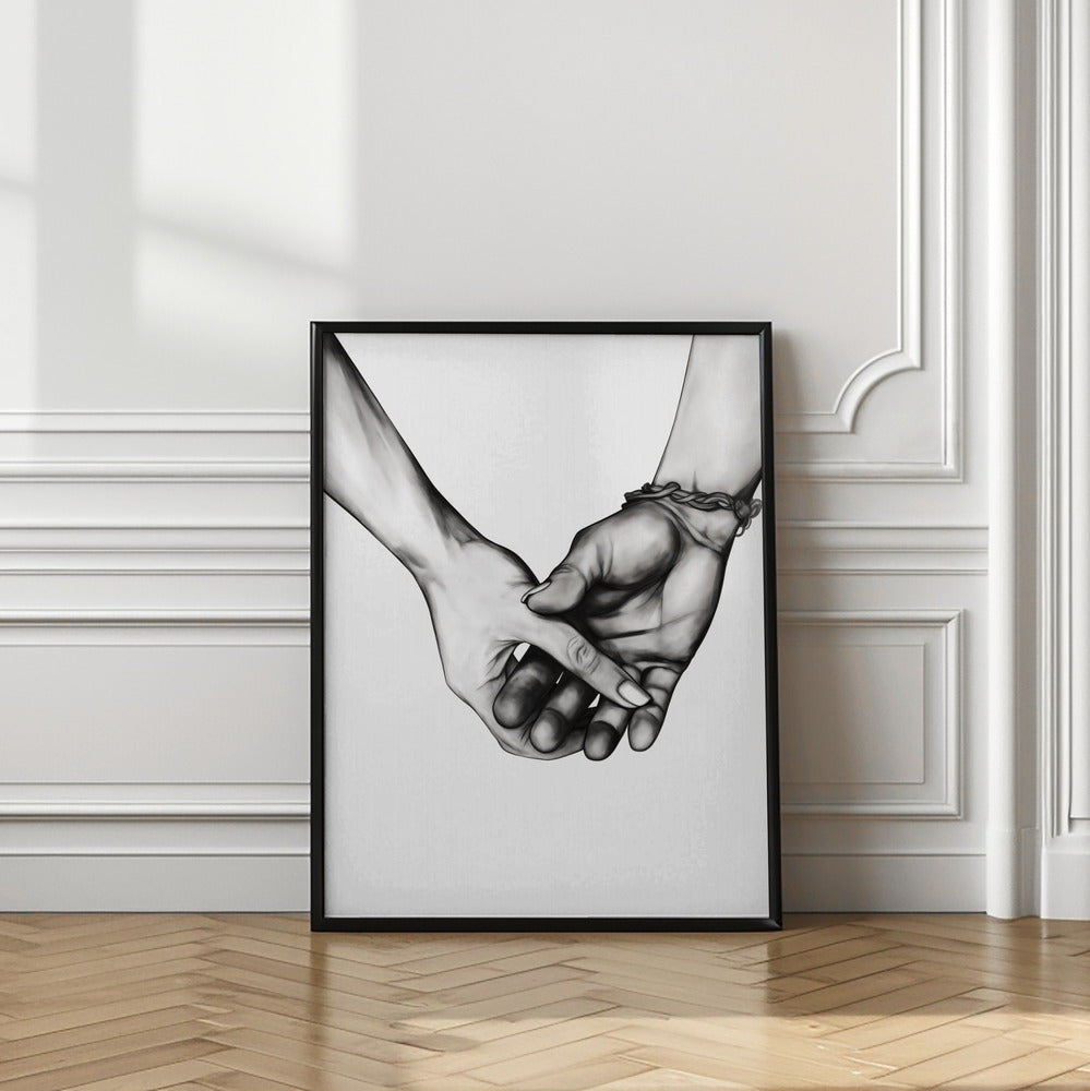 Holding Hands Poster