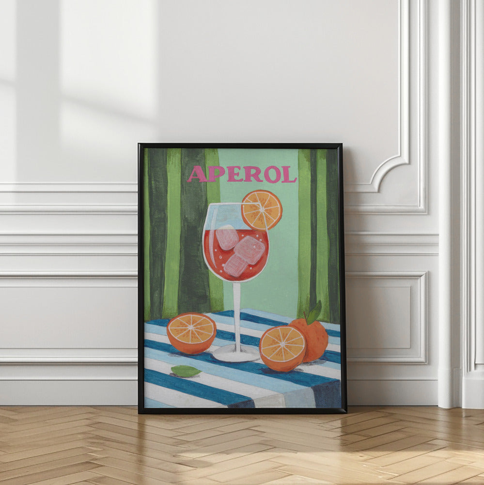 Aperol Spritz Cocktail Poster