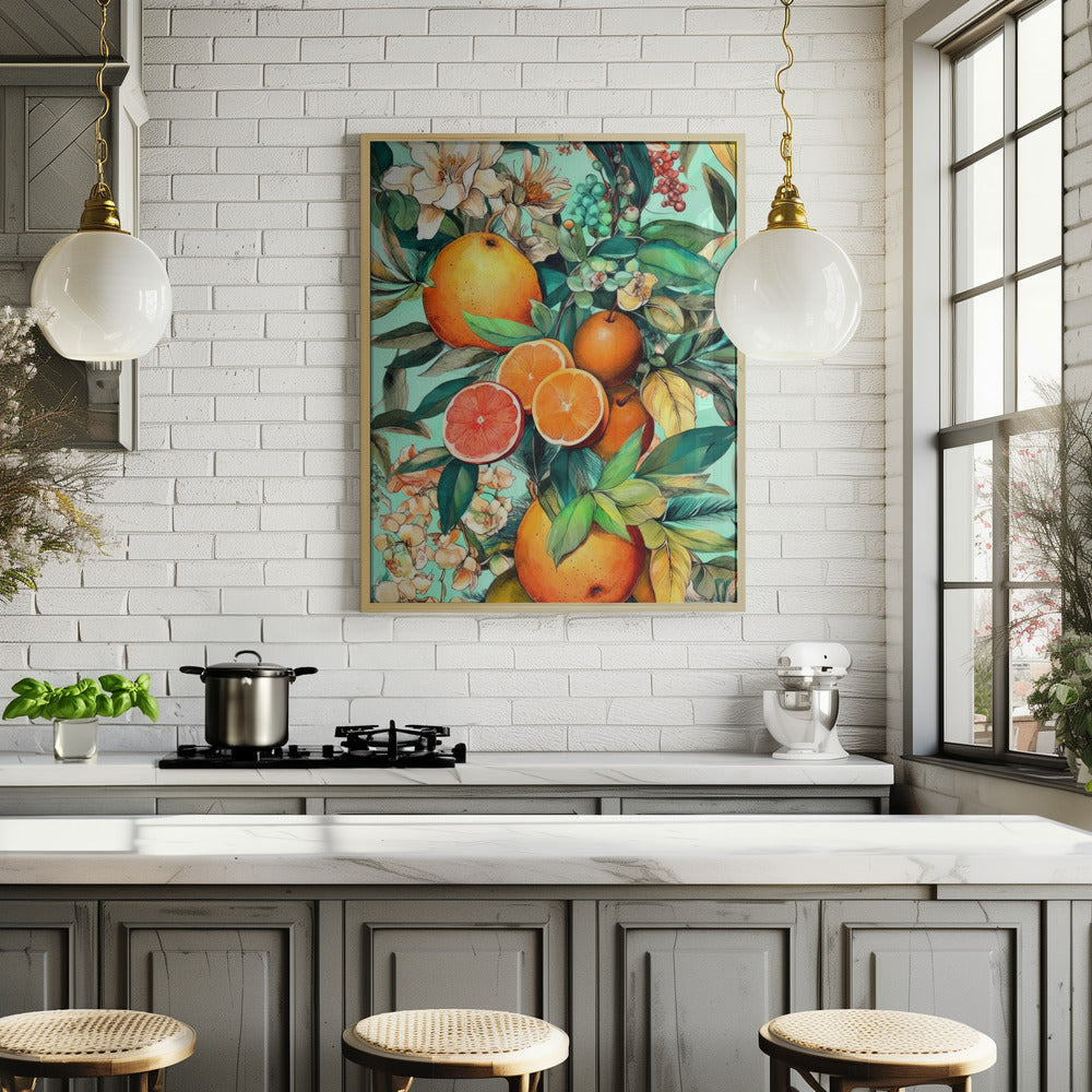Flowers and fruits 2 Poster