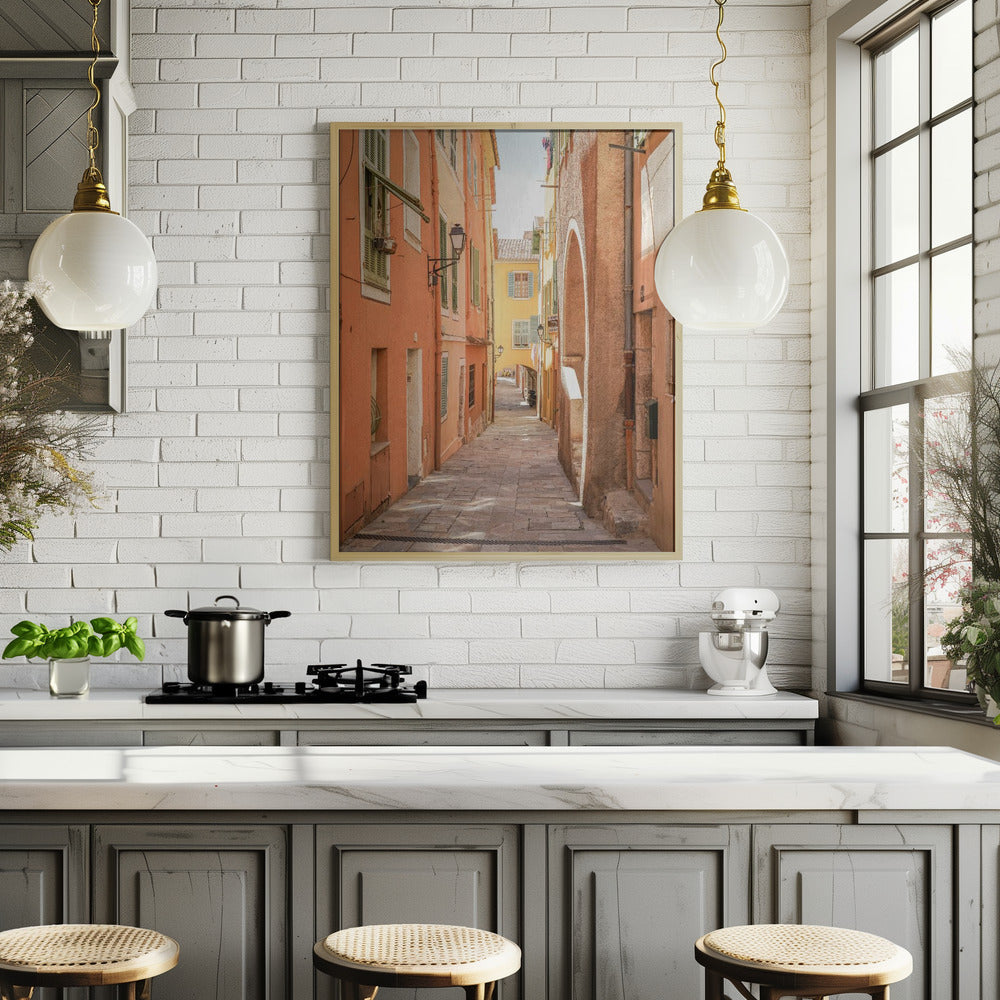 Streets of Menton Poster