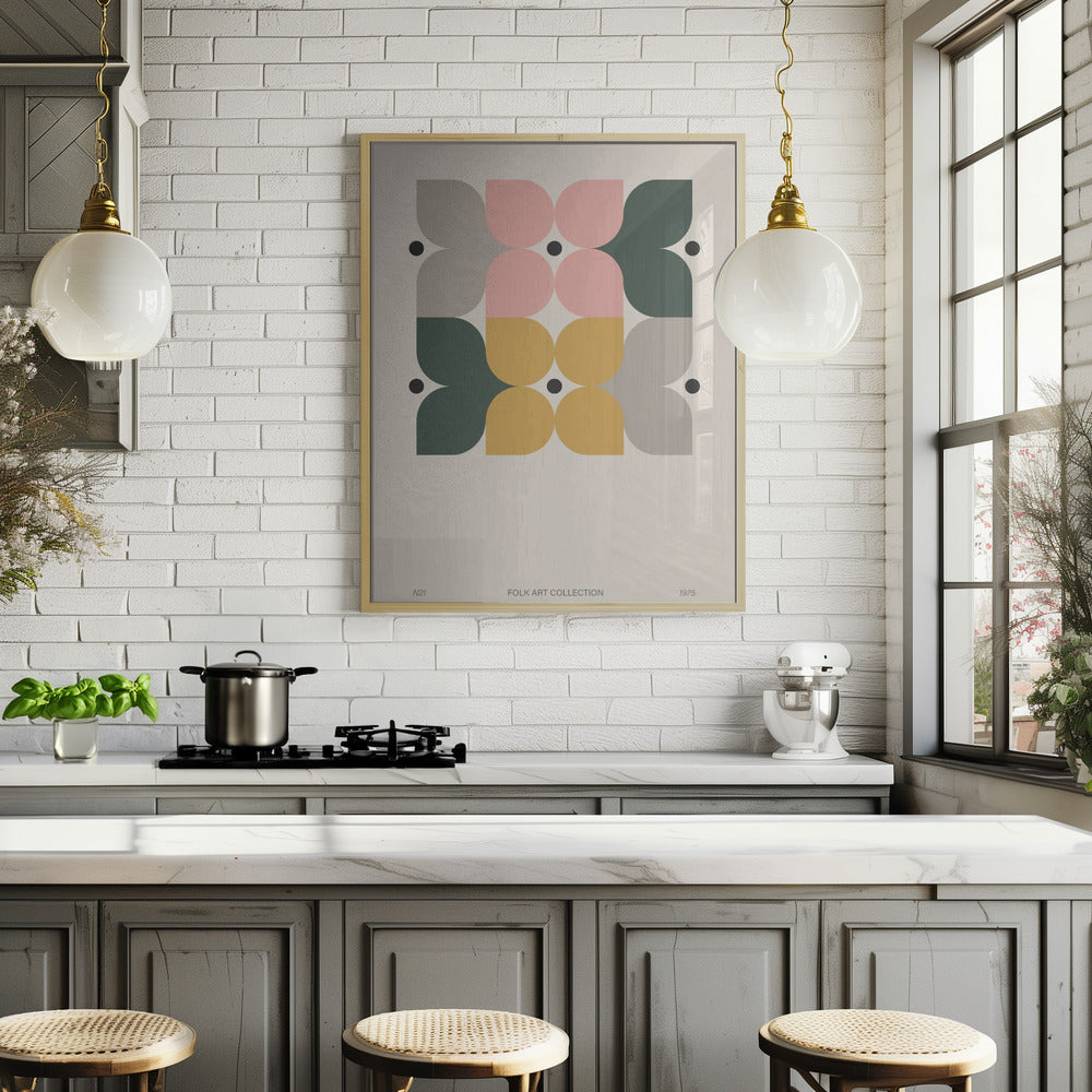 Modern folk art collection no 21 Poster