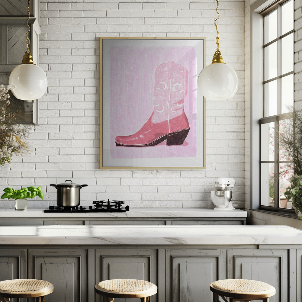 P&c Cowgirlboot Poster