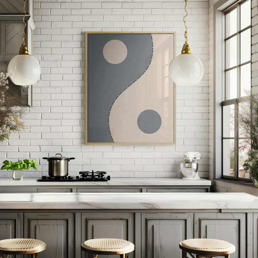Balance gray Poster