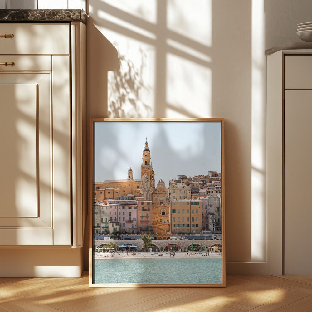 Skyline of Menton Poster
