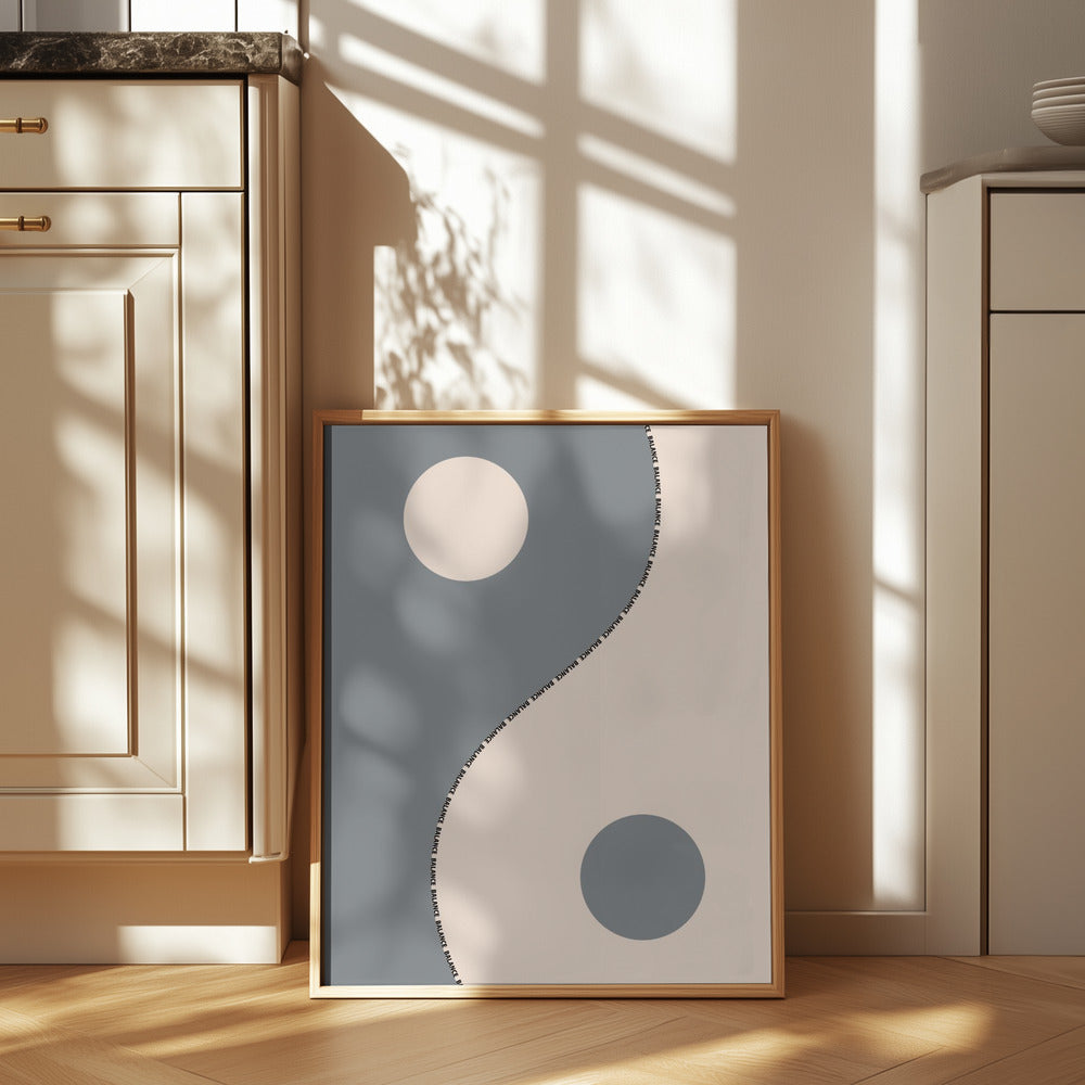 Balance gray Poster
