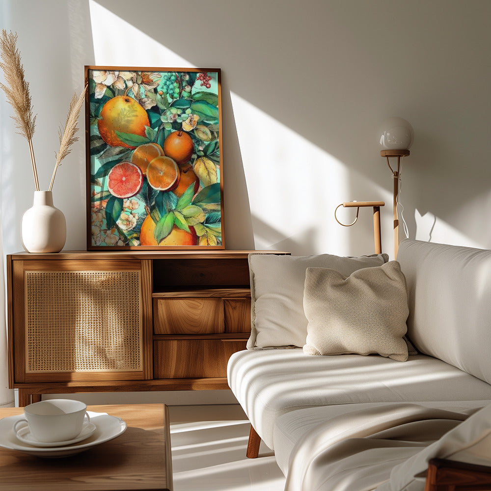 Flowers and fruits 2 Poster