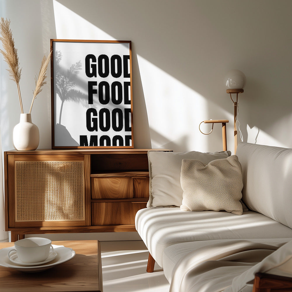 Godo Food Good Mood Poster (White)