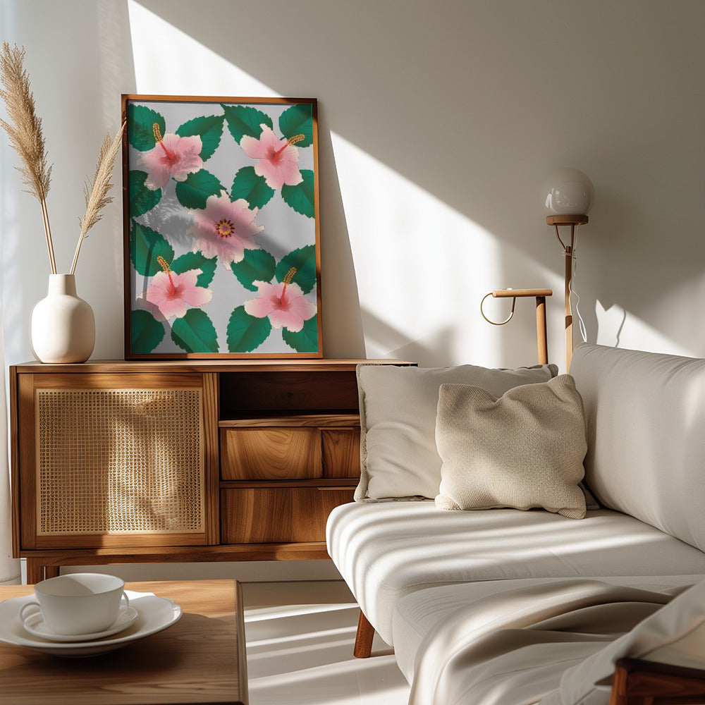 Hibiscus - National flower of Haiti Poster