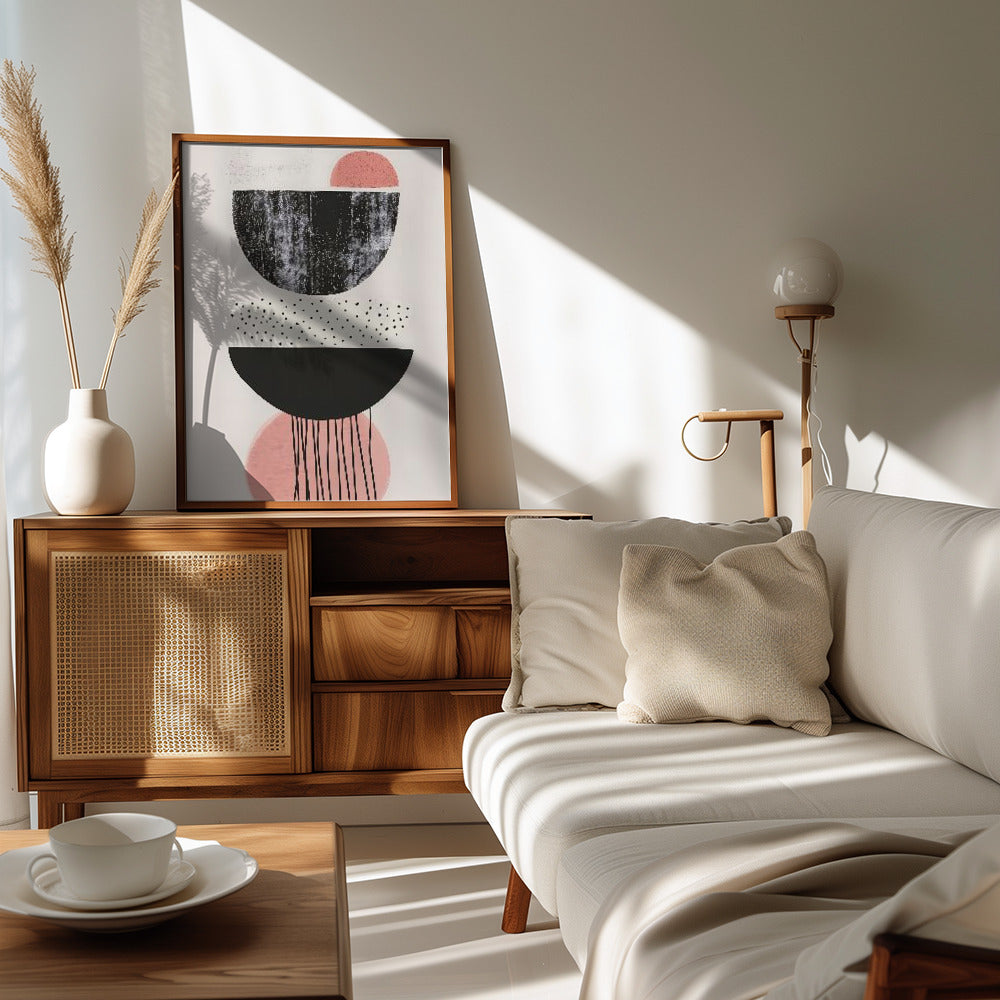 Abstract Minimalist Shapes No 5 Poster