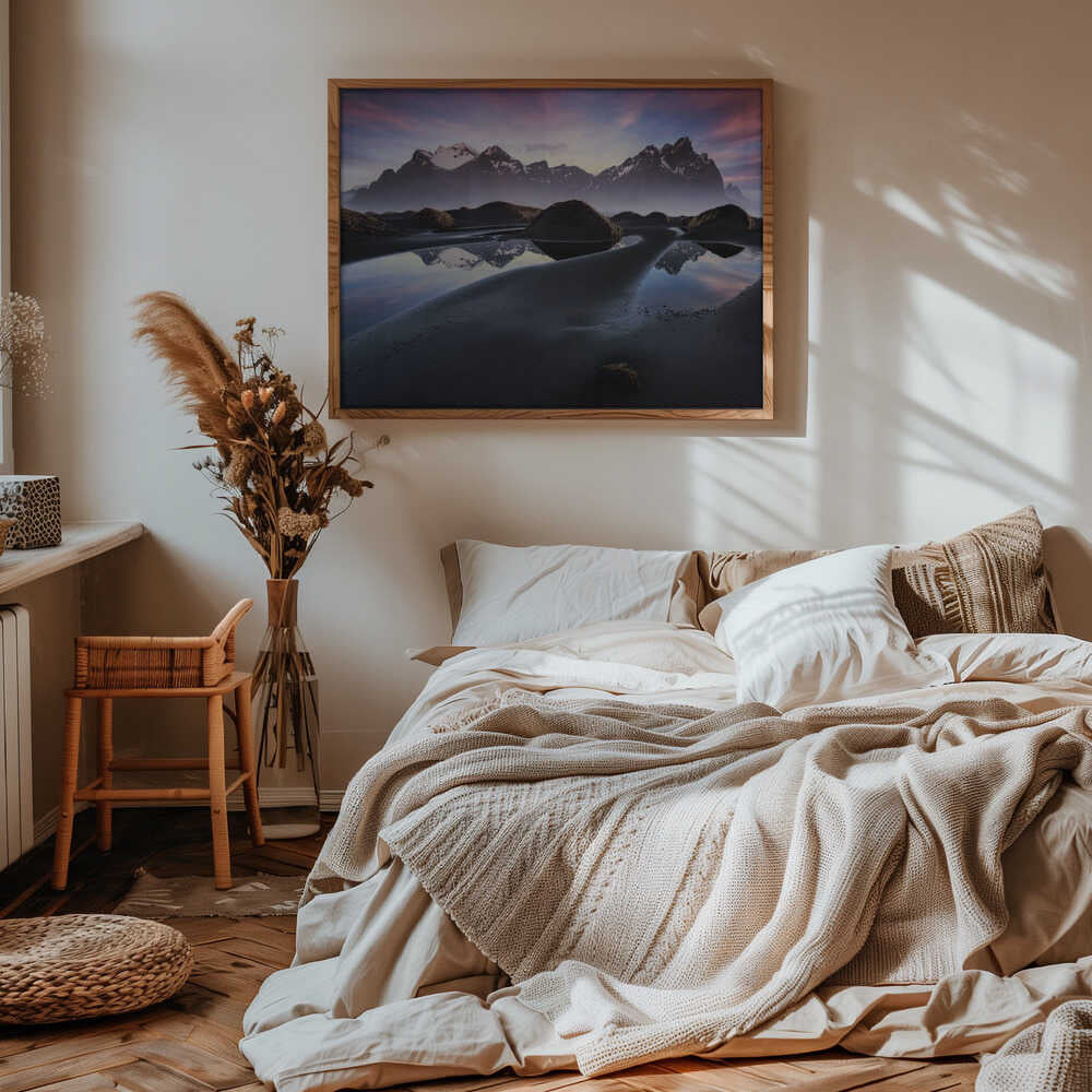 Glowing Vestrahorn Poster