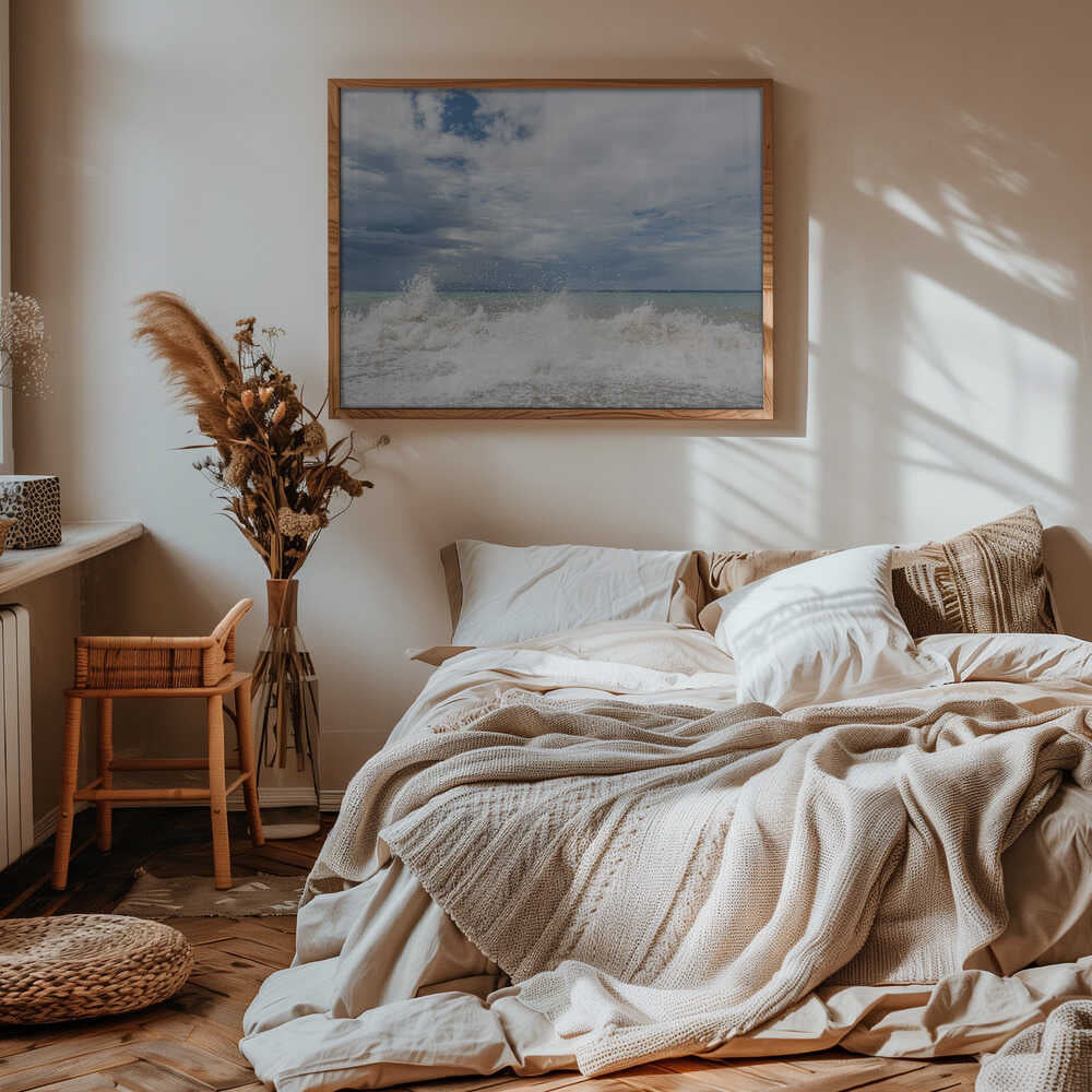 Waves at the coast Poster