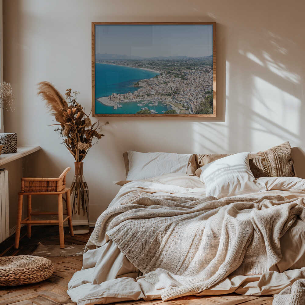 Aerial cityscape Poster