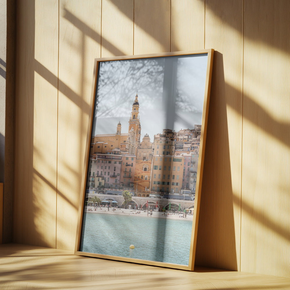 Skyline of Menton Poster