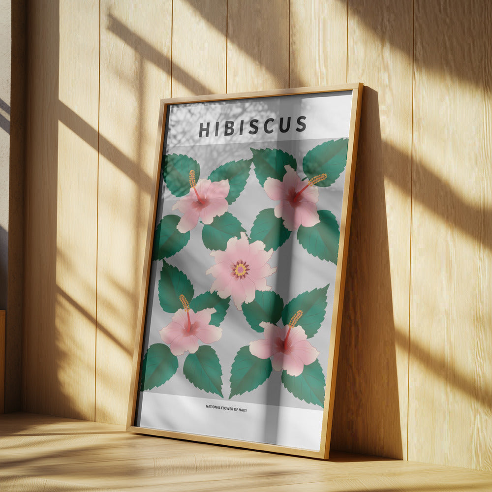 Hibiscus - National flower of Haiti Poster
