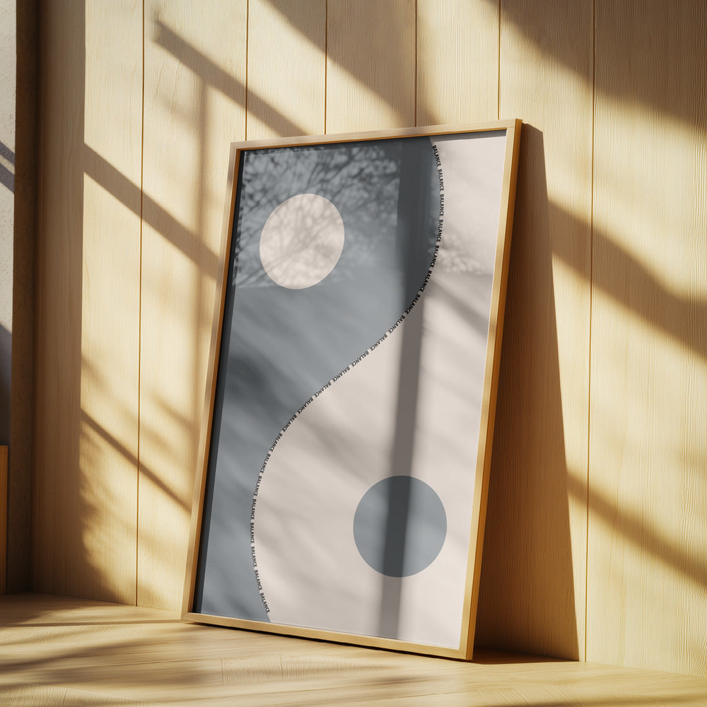 Balance gray Poster