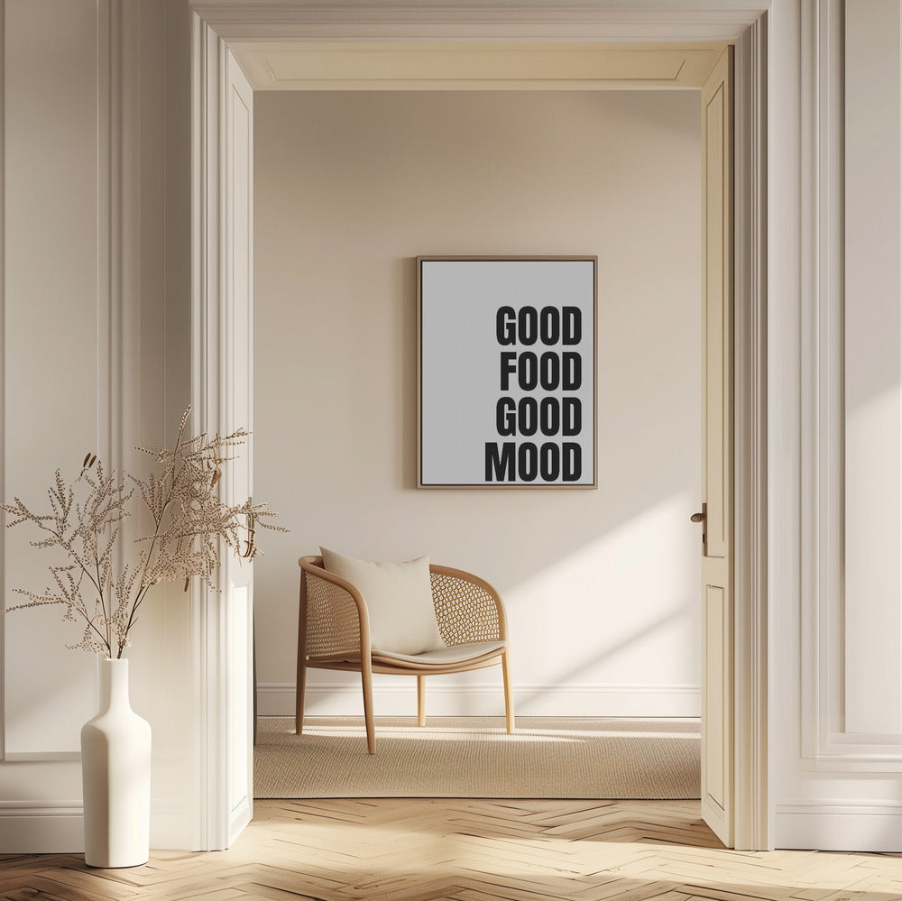 Godo Food Good Mood Poster (White)