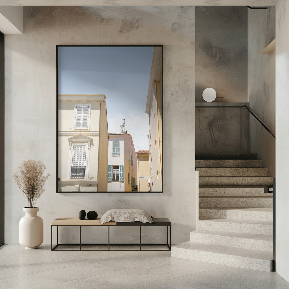 Streets of Menton Poster