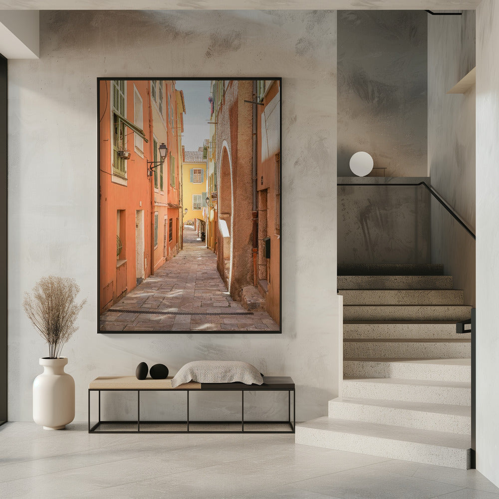 Streets of Menton Poster