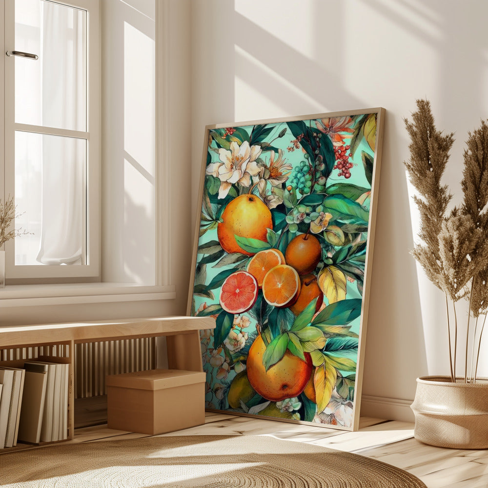 Flowers and fruits 2 Poster