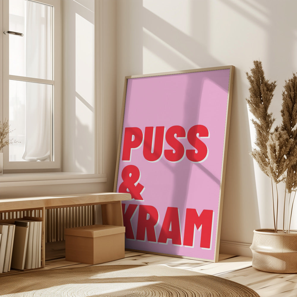 Puss och Kram Poster