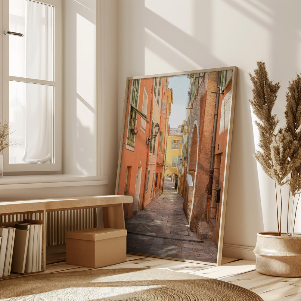 Streets of Menton Poster