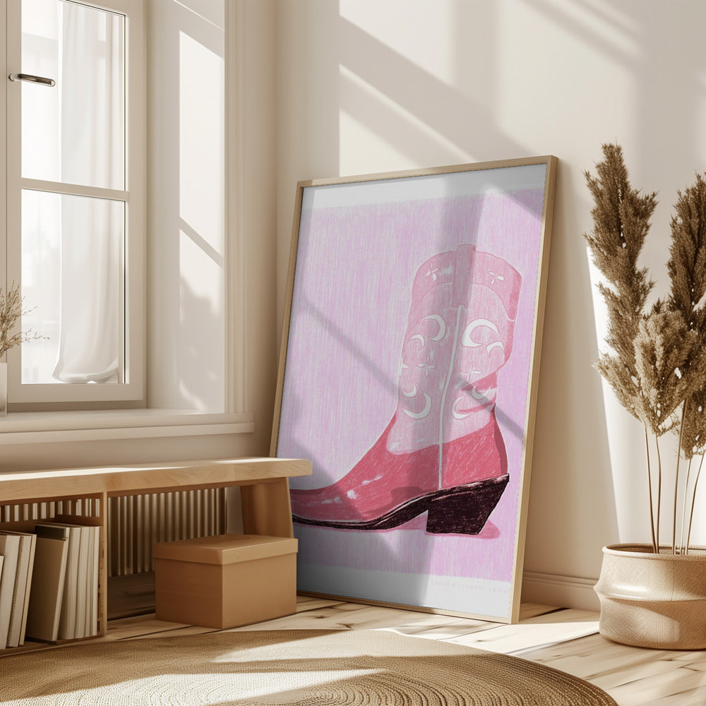 P&c Cowgirlboot Poster