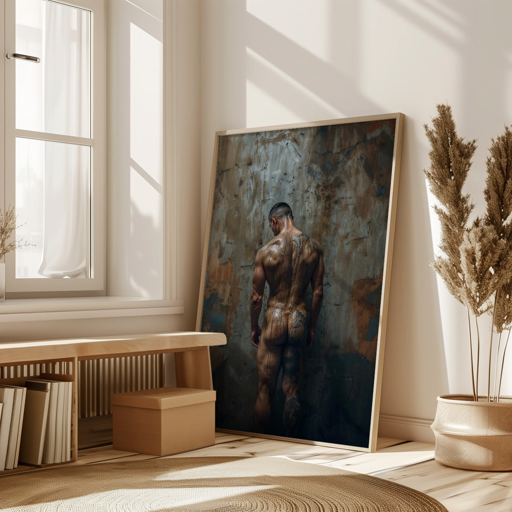 The naked painter Poster