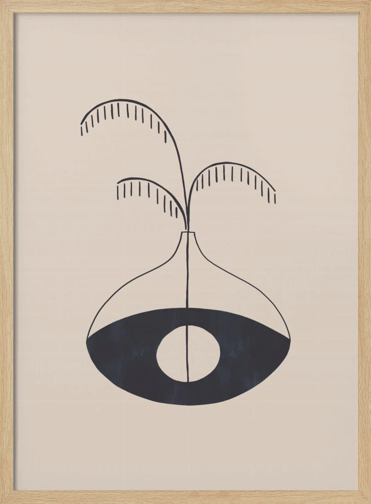 Evil Eye Vase Poster