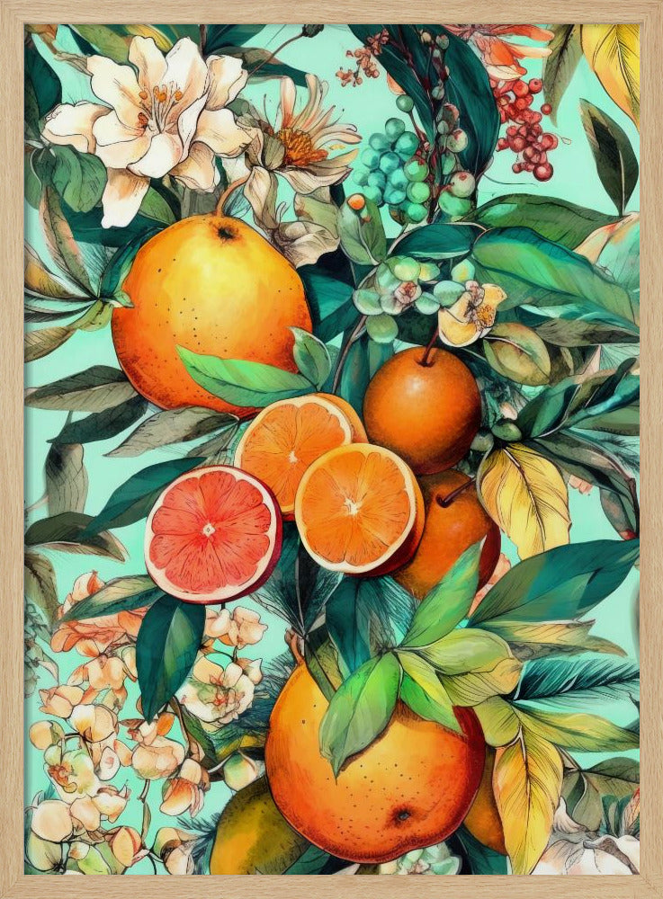 Flowers and fruits 2 Poster