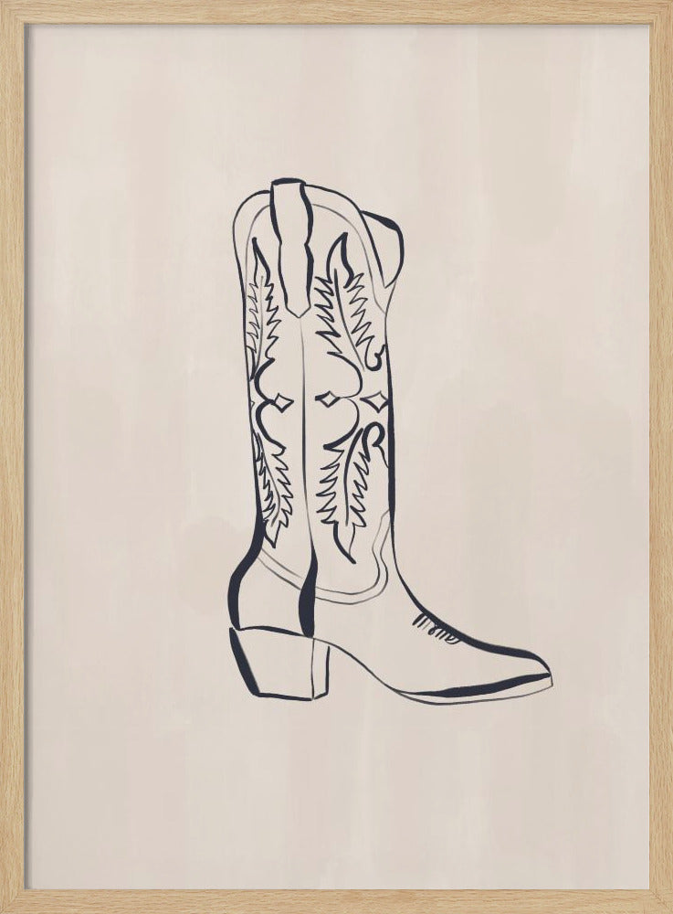 Cowboy Boots By Ivy Green Illustrations Poster