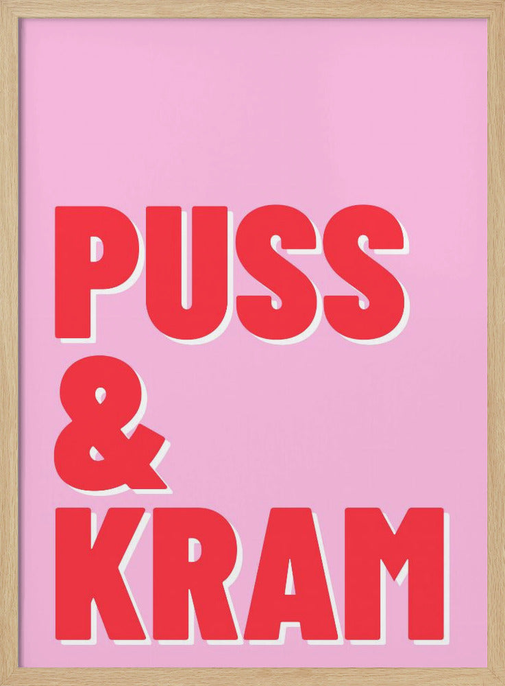 Puss och Kram Poster