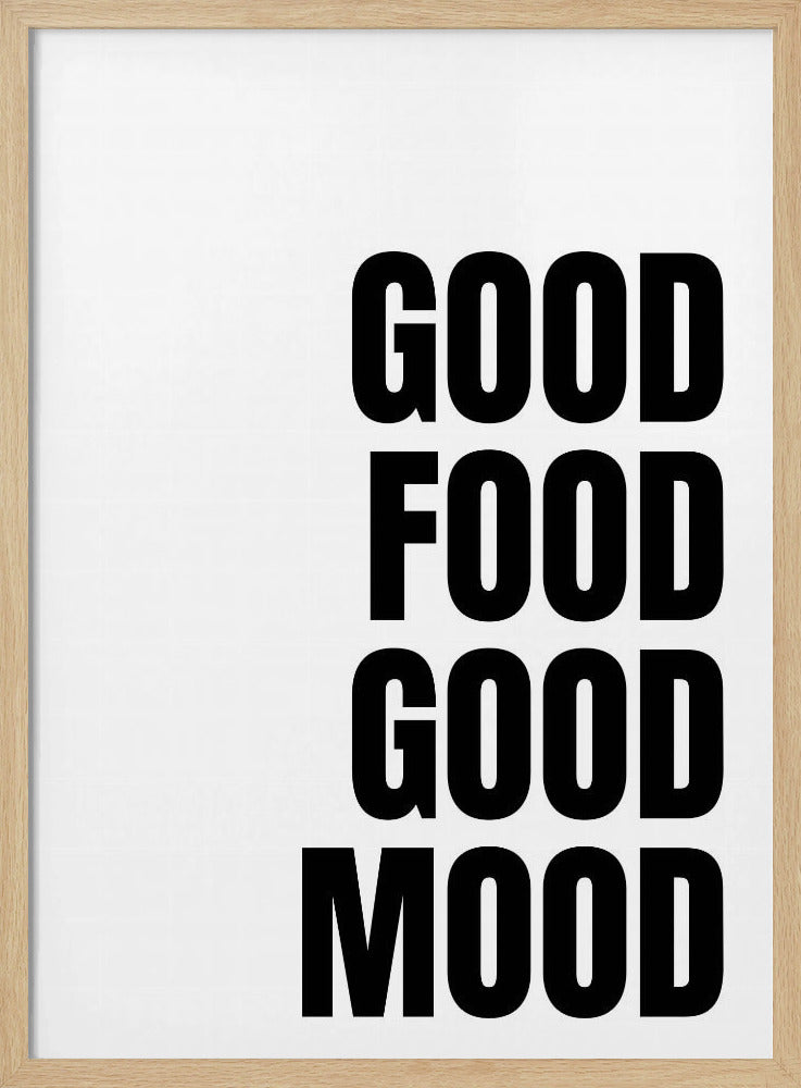 Godo Food Good Mood Poster (White)