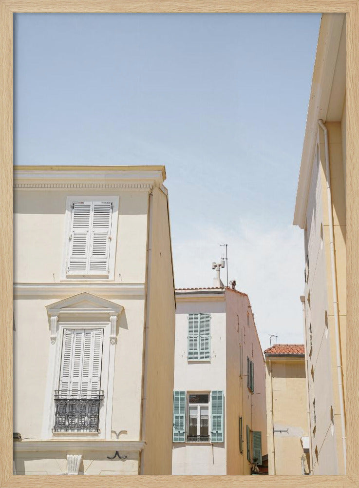 Streets of Menton Poster