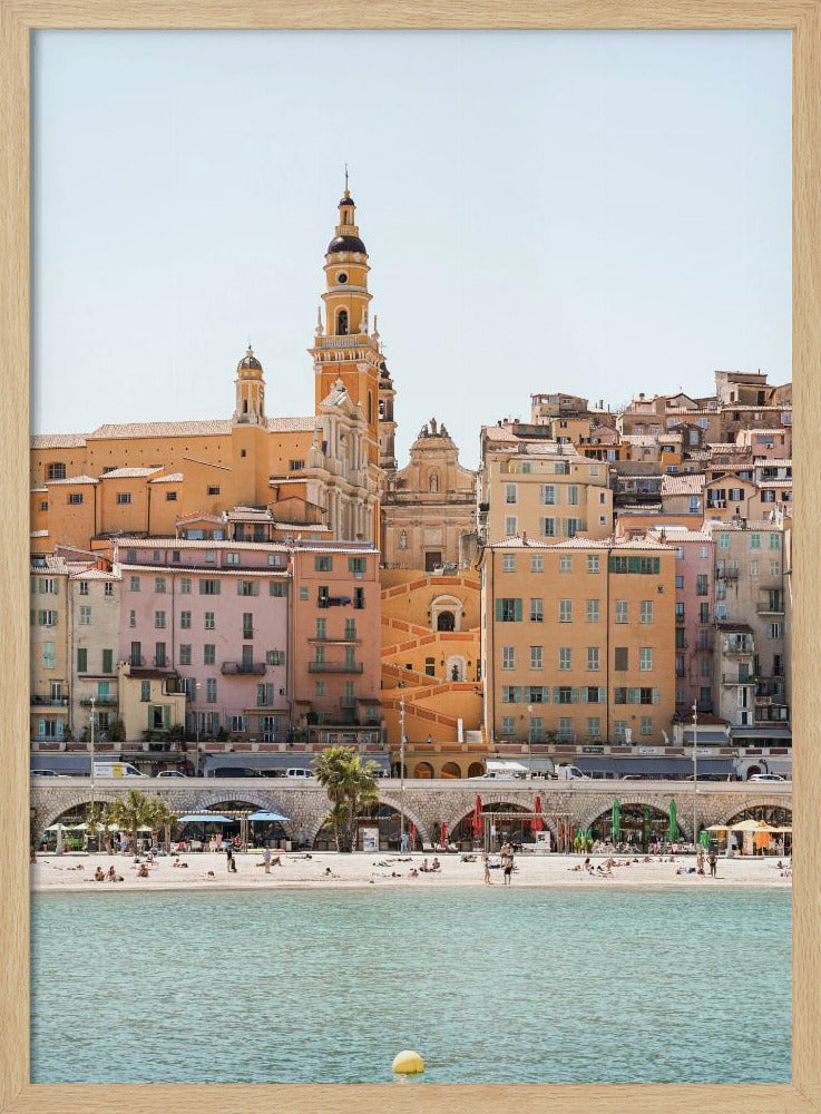 Skyline of Menton Poster