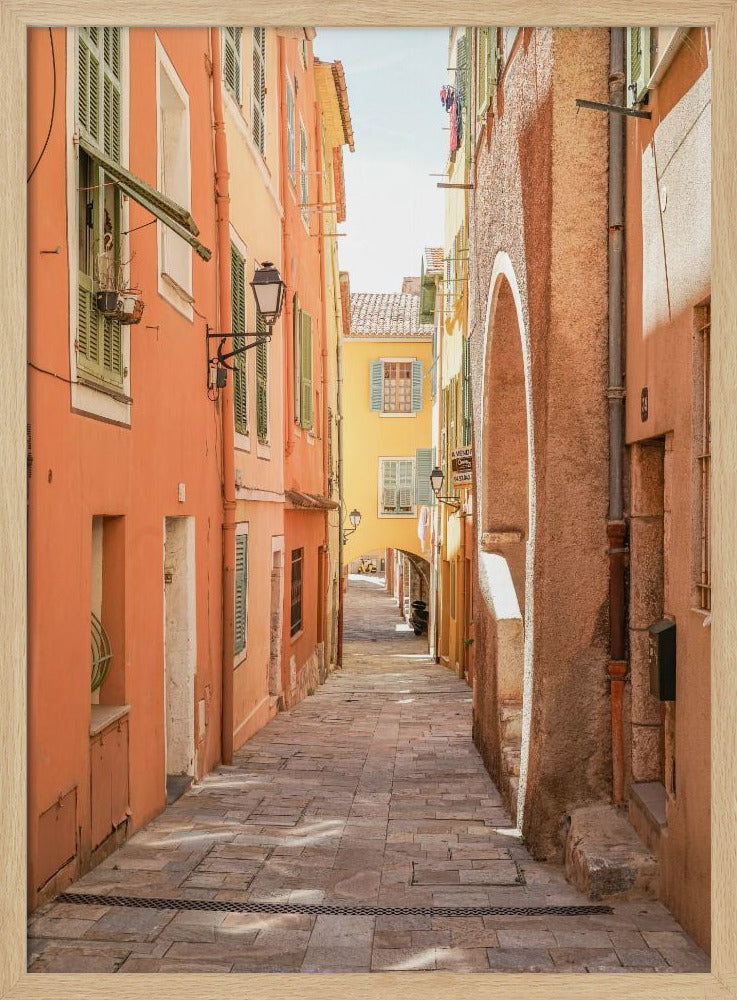 Streets of Menton Poster