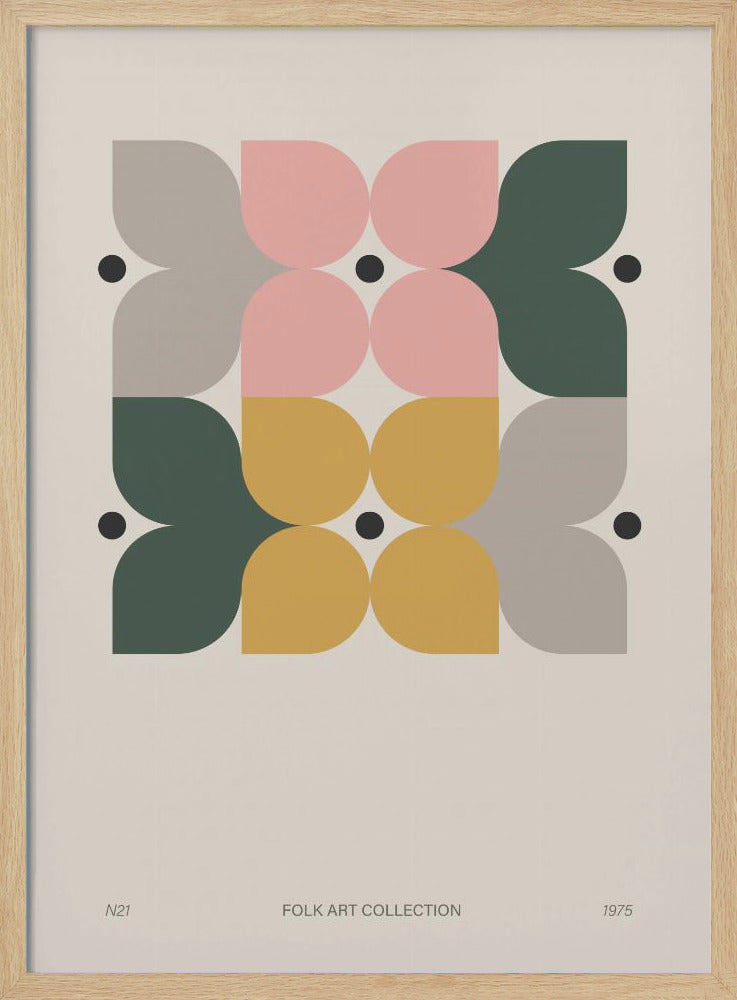 Modern folk art collection no 21 Poster