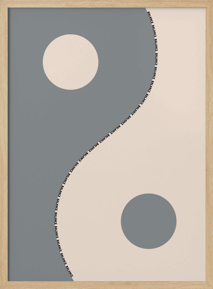 Balance gray Poster