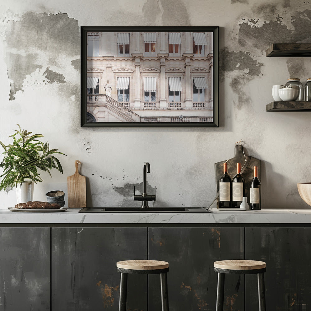Paris Building Warm Poster