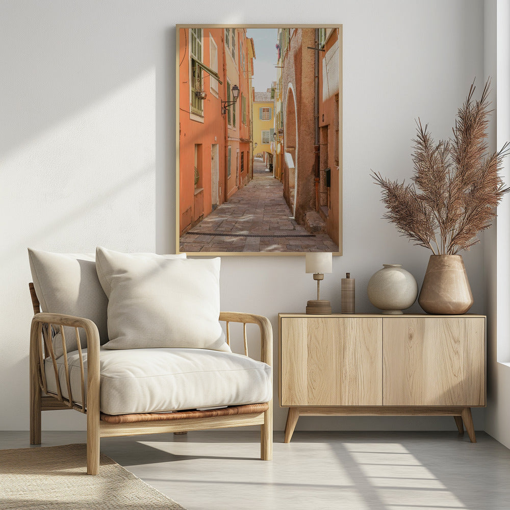 Streets of Menton Poster