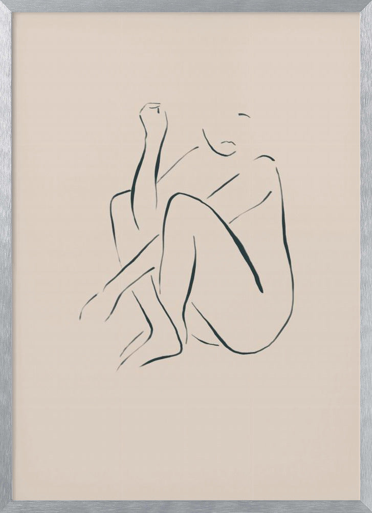Sitting and Thinking Poster