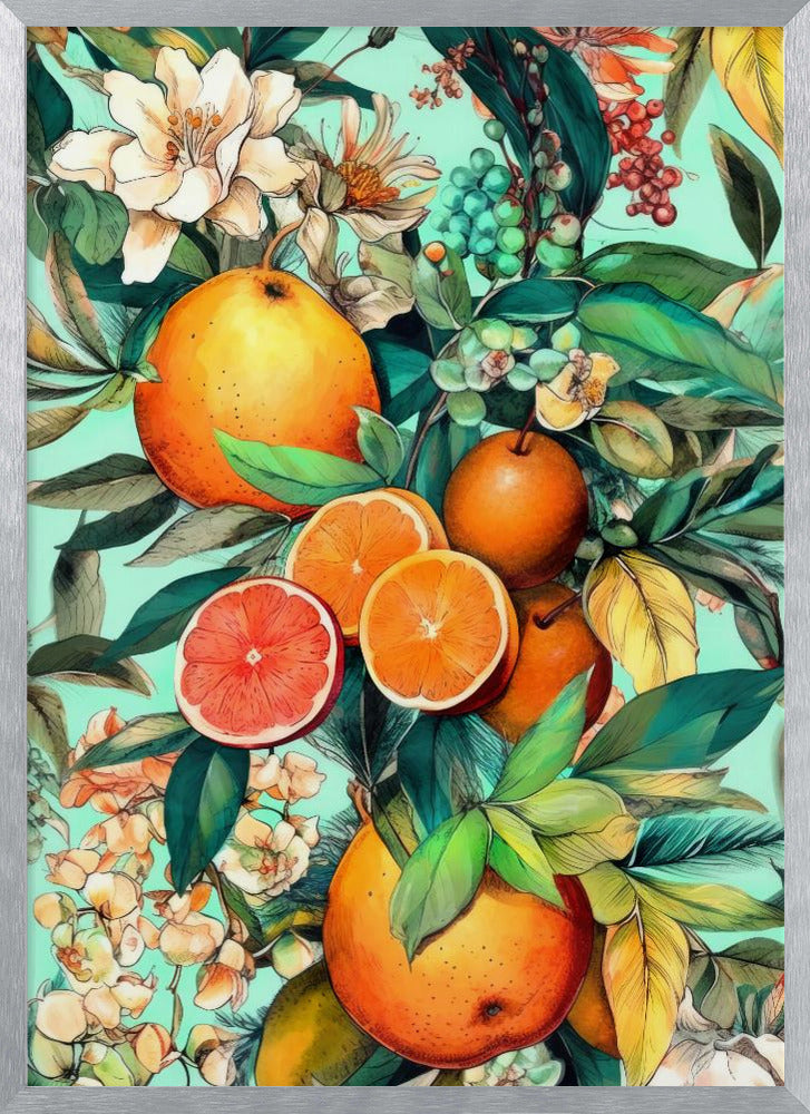 Flowers and fruits 2 Poster