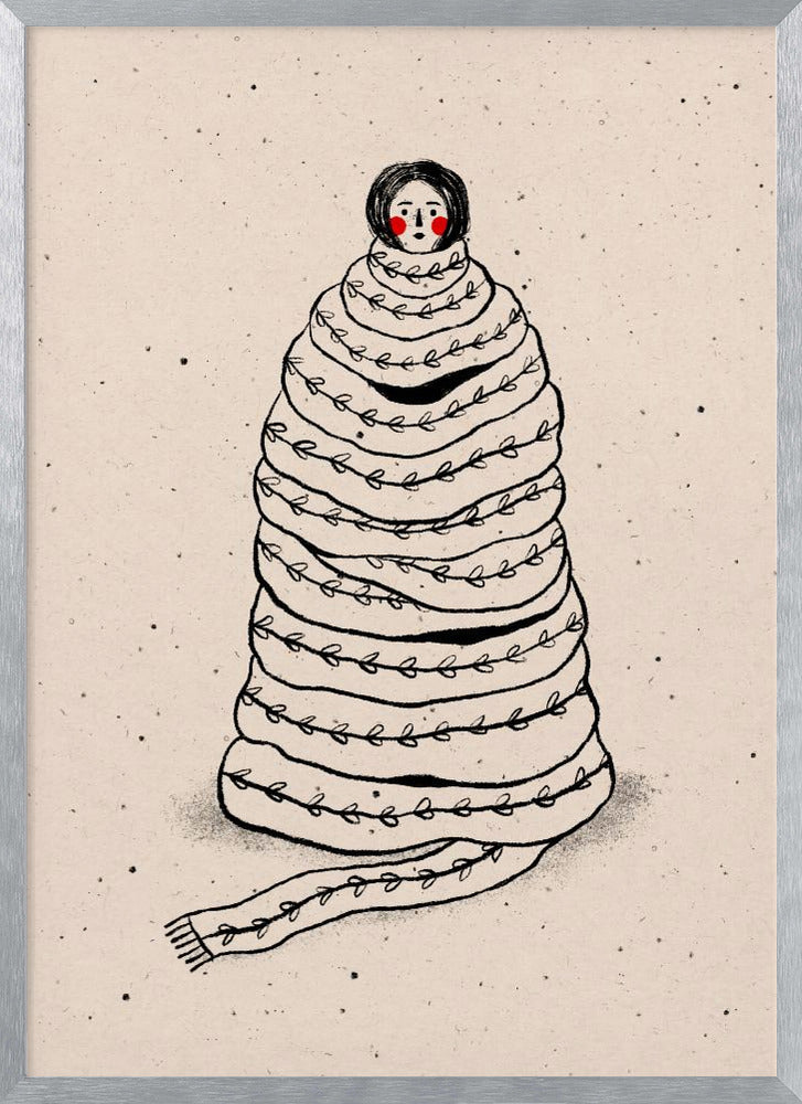 Cuddled Up In Knits Poster