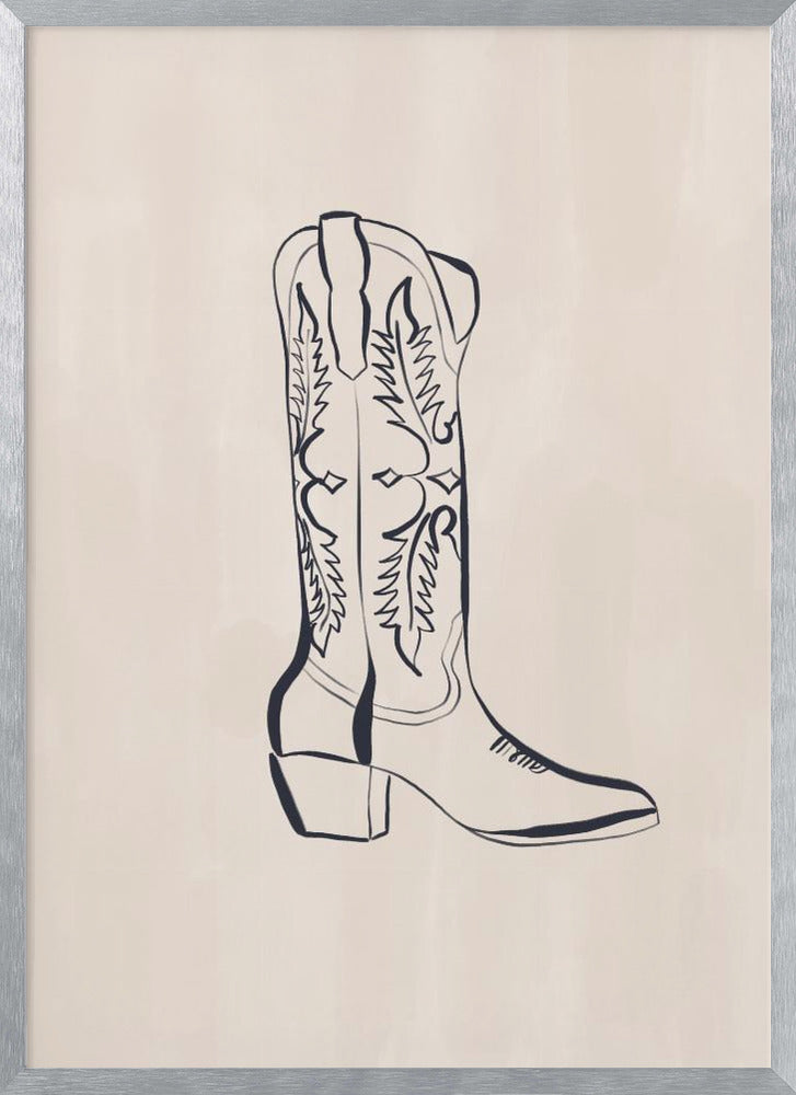 Cowboy Boots By Ivy Green Illustrations Poster
